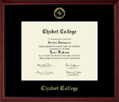 Chabot College diploma frame - Gold Embossed Diploma Frame in Camby