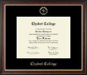 Chabot College diploma frame - Gold Embossed Diploma Frame in Studio Gold