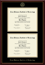 Rose Hulman Institute of Technology Double Document Diploma Frame in Galleria