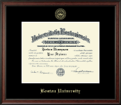 Boston University Gold Embossed Diploma Frame in Studio