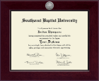 Southwest Baptist University  Century Silver Engraved Diploma Frame in Cordova
