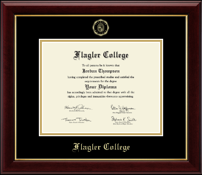 Flagler College diploma frame - Gold Embossed Diploma Frame in Gallery