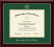 University of North Texas Gold Embossed Diploma Frame in Gallery