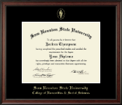 Sam Houston State University diploma frame - Gold Embossed Diploma Frame in Studio