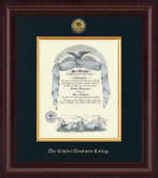 The Citadel The Military College of South Carolina Presidential Gold Engraved Diploma Frame in Premier