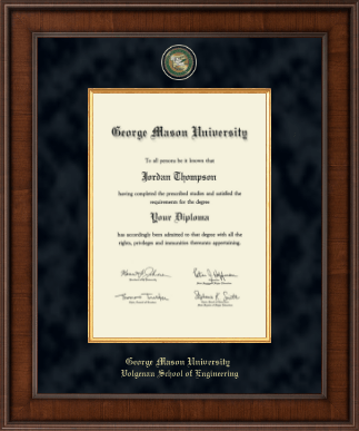 George Mason University diploma frame - Presidential Masterpiece Diploma Frame in Madison