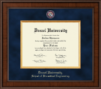 Drexel University Presidential Masterpiece Diploma Frame in Madison