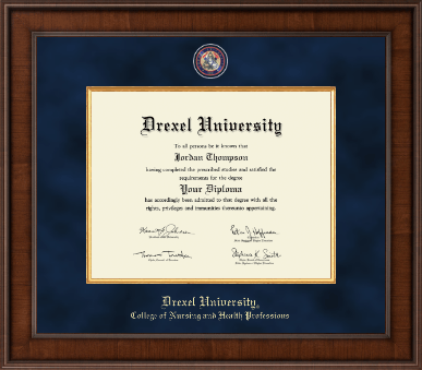 Drexel University diploma frame - Presidential Masterpiece Diploma Frame in Madison