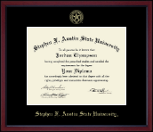 Stephen F. Austin State University diploma frame - Gold Embossed Achievement Edition Diploma Frame in Academy