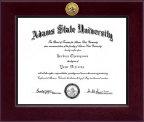 Adams State University  Century Gold Engraved Diploma Frame in Cordova