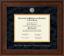 University of Medicine and Dentistry of New Jersey Presidential Masterpiece Diploma Frame in Madison