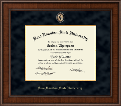 Sam Houston State University diploma frame - Presidential Masterpiece Diploma Frame in Madison