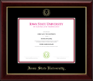 Iowa State University diploma frame - Gold Embossed Diploma Frame in Gallery