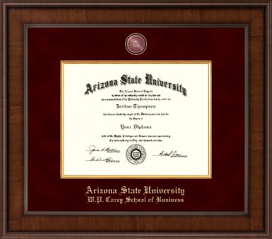 Arizona State University diploma frame - Presidential Masterpiece Diploma Frame in Madison
