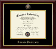Towson University Masterpiece Medallion Diploma Frame in Gallery