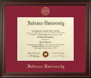 Indiana University - Purdue University Gold Embossed Diploma Frame in Studio