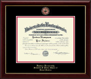 Boston University diploma frame - Masterpiece Medallion Diploma Frame in Gallery
