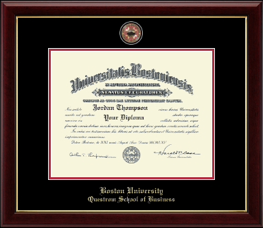 Boston University diploma frame - Masterpiece Medallion Diploma Frame in Gallery