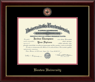 Boston University diploma frame - Masterpiece Medallion Diploma Frame in Gallery