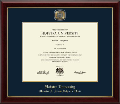 Hofstra University diploma frame - Masterpiece Medallion Diploma Frame in Gallery