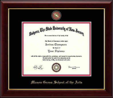 Rutgers University diploma frame - Masterpiece Medallion Diploma Frame in Gallery