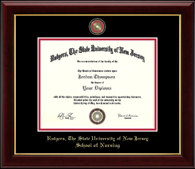 Rutgers University diploma frame - Masterpiece Medallion Diploma Frame in Gallery