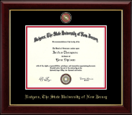 Rutgers University Masterpiece Medallion Diploma Frame in Gallery