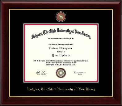 Rutgers University diploma frame - Masterpiece Medallion Diploma Frame in Gallery