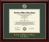 William & Mary diploma frame - Masterpiece Medallion Diploma Frame in Gallery