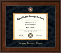 Rutgers University Presidential Masterpiece Diploma Frame in Madison