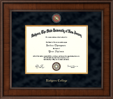 Rutgers University diploma frame - Presidential Masterpiece Diploma Frame in Madison