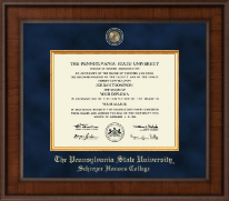 Pennsylvania State University Presidential Masterpiece Diploma Frame in Madison