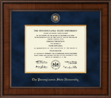 Pennsylvania State University diploma frame - Presidential Masterpiece Diploma Frame in Madison