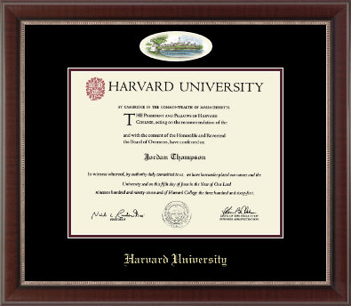 Harvard University diploma frame - Campus Cameo Diploma Frame in Chateau