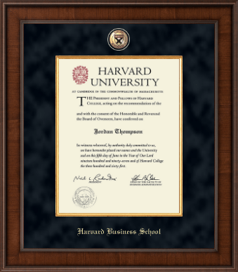 Harvard University diploma frame - Presidential Masterpiece Diploma Frame in Madison