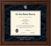 Johns Hopkins University diploma frame - Presidential Masterpiece Diploma Frame in Madison