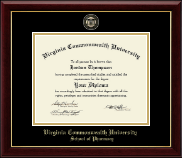 Virginia Commonwealth University diploma frame - Pharmacy - Masterpiece Medallion Diploma Frame in Gallery