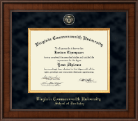 Virginia Commonwealth University diploma frame - Dentistry - Presidential Masterpiece Diploma Frame in Madison