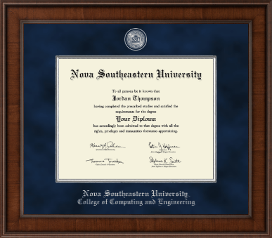 Nova Southeastern University diploma frame - Presidential Masterpiece Diploma Frame in Madison