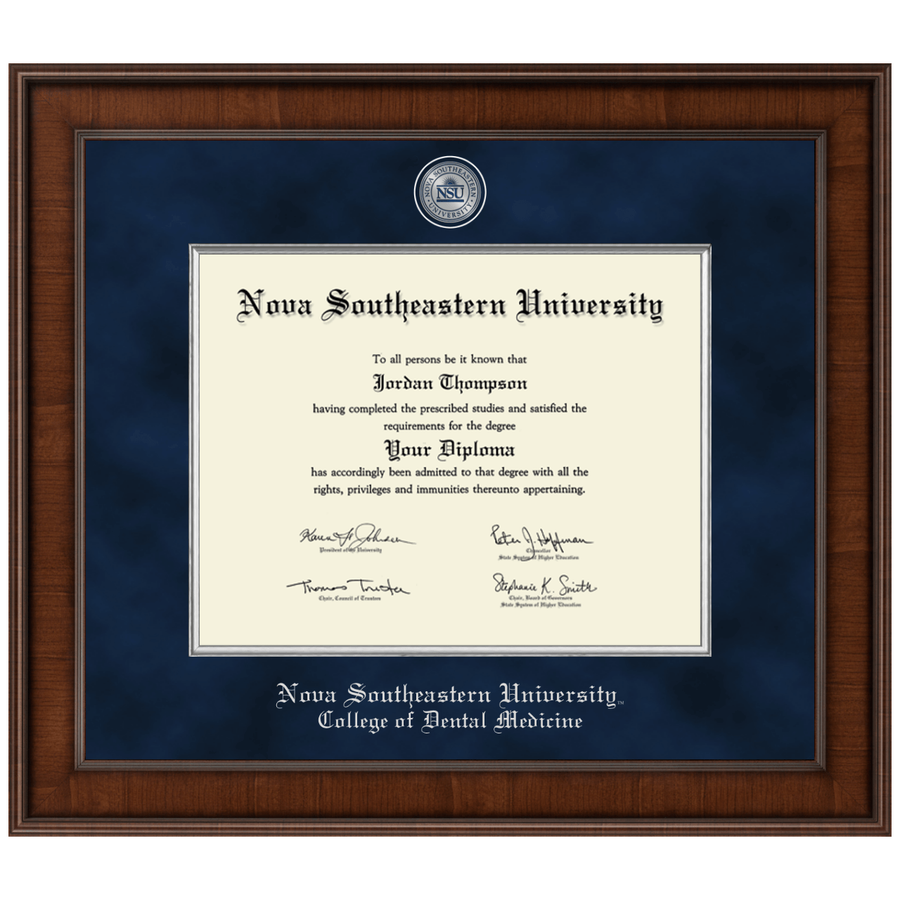 Presidential Masterpiece Diploma Frame in Madison Nova Southeastern