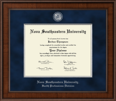 Nova Southeastern University diploma frame - Presidential Masterpiece Diploma Frame in Madison
