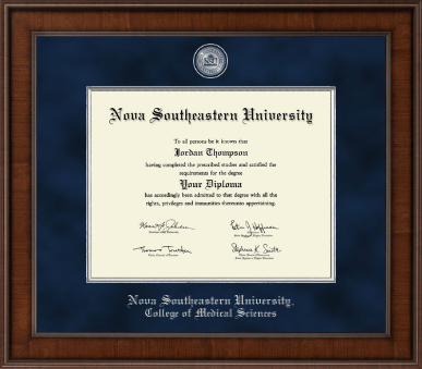 Nova Southeastern University diploma frame - Presidential Masterpiece Diploma Frame in Madison