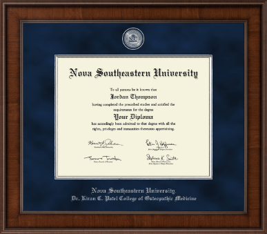 Nova Southeastern University diploma frame - Presidential Masterpiece Diploma Frame in Madison