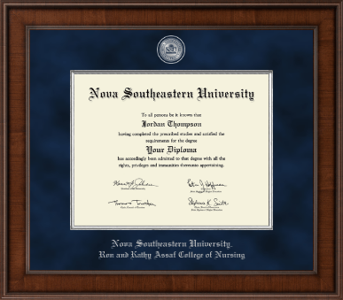 Nova Southeastern University diploma frame - Presidential Masterpiece Diploma Frame in Madison