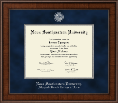 Nova Southeastern University diploma frame - Presidential Masterpiece Diploma Frame in Madison