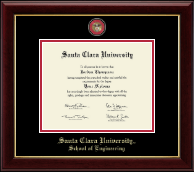 Santa Clara University diploma frame - Masterpiece Medallion Diploma Frame in Gallery