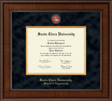 Santa Clara University diploma frame - Presidential Masterpiece Diploma Frame in Madison