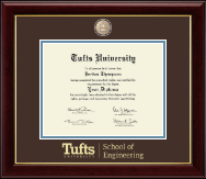 Tufts University diploma frame - Masterpiece Medallion Diploma Frame in Gallery