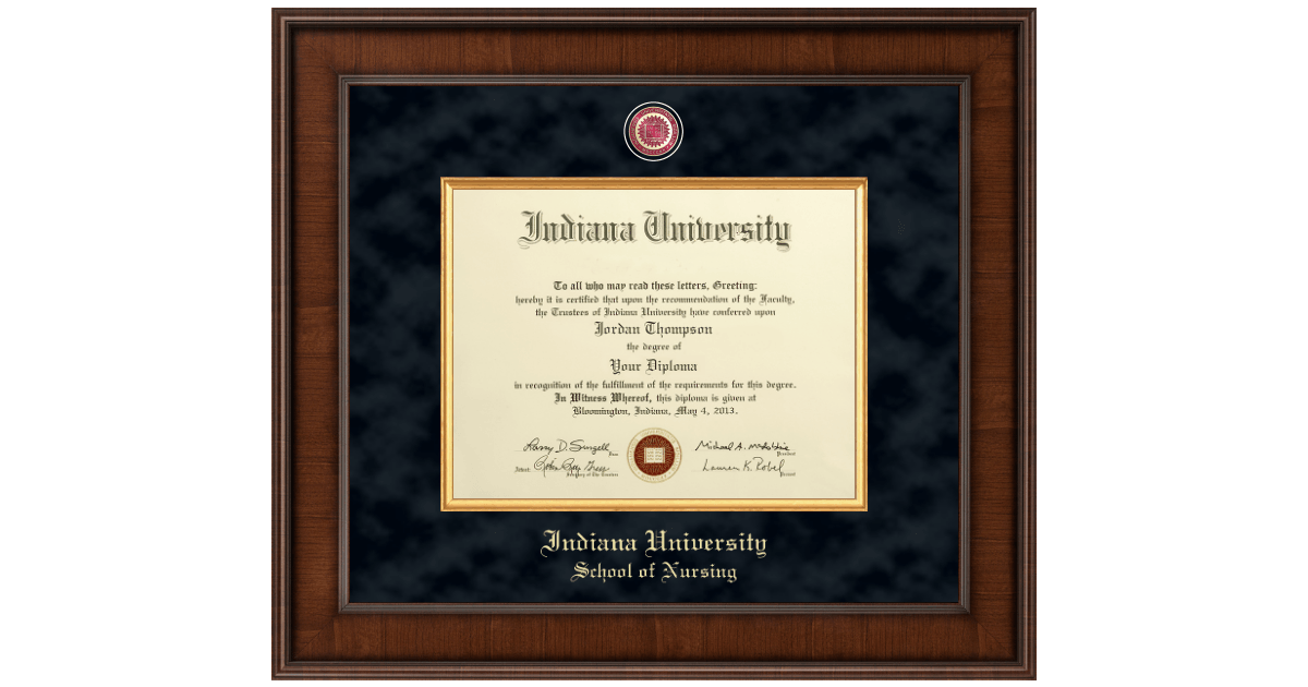 IU School of Nursing Diploma Frames Church Hill Classics