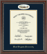 West Virginia University diploma frame - Campus Cameo Diploma Frame in Chateau